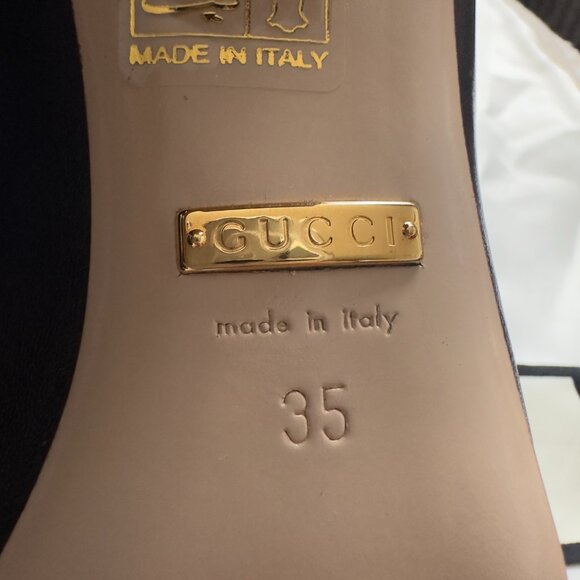 Gucci Malaga Leather Loafer in Black - Picture 6 of 7